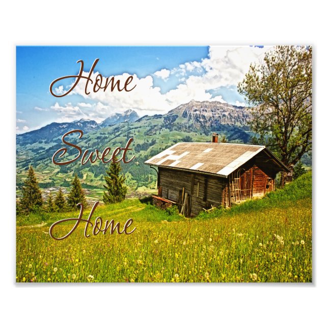 Foto Home Sweet Home Rustic Country Wall Art (Frente)