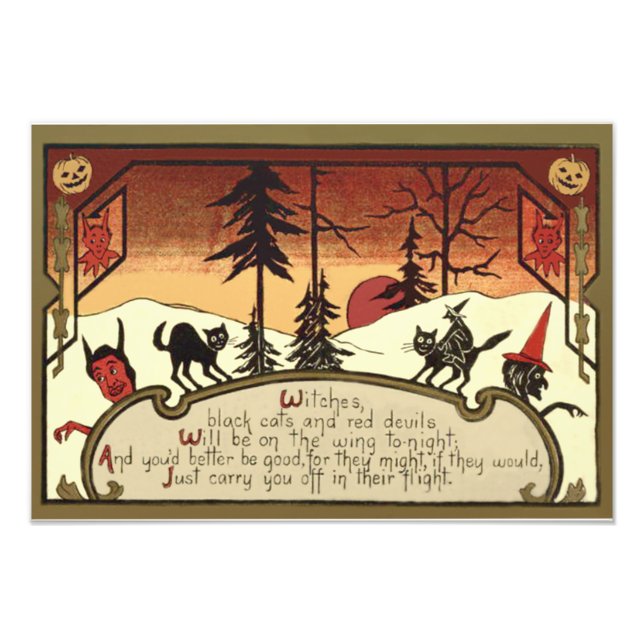 Foto Homem-Bruxa Jack O' Lanterna Pumpkin Lua Cheia (Frente)