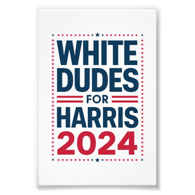 Foto Homens Brancos Para Harris-2024 (Frente)