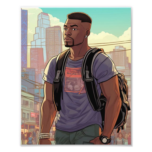 Foto Homens Negros Bonitos (Frente)