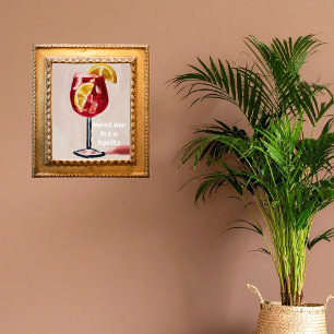 Foto Hora Feliz de Coquetel Italiano Vintage Retro Colo