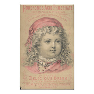 Foto Horsfords Fosfato Ácido Ephemera Impressão