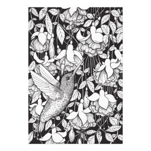 Foto Hummingbird e fuchsia