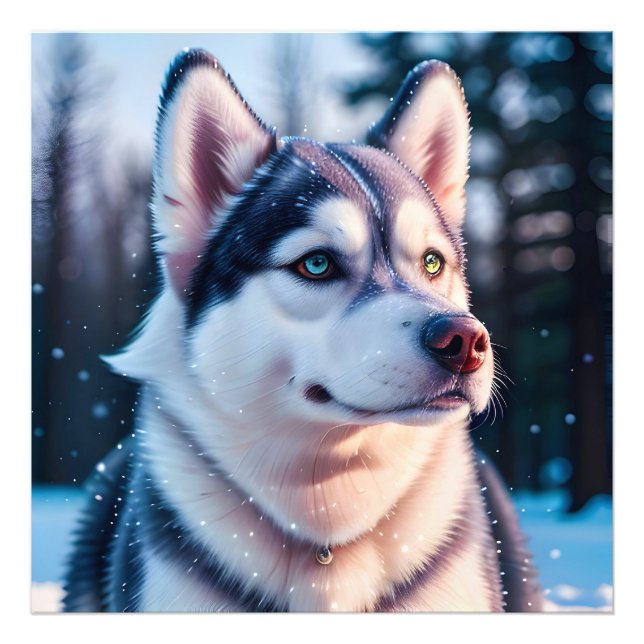 Foto Husky Fita o Inverno (Frente)