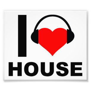 Foto I Heart House Engraçado Poster