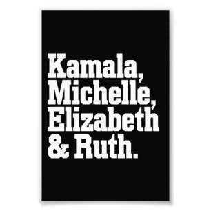 Foto Ícone Feminista Política Kamala Michelle Elizabeth