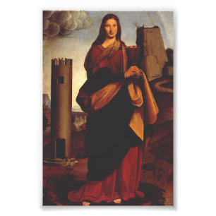 Foto Ícone Sagrado de Santa Bárbara Arte Gráfica