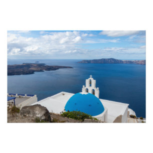 Foto Igreja Azul e Branca no Mar