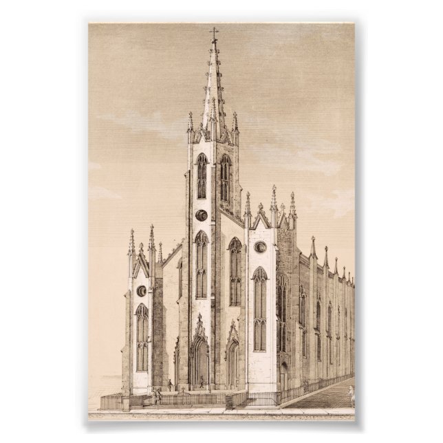 Foto Igreja de São Nicolau Antiga Nova York Desenho (Frente)