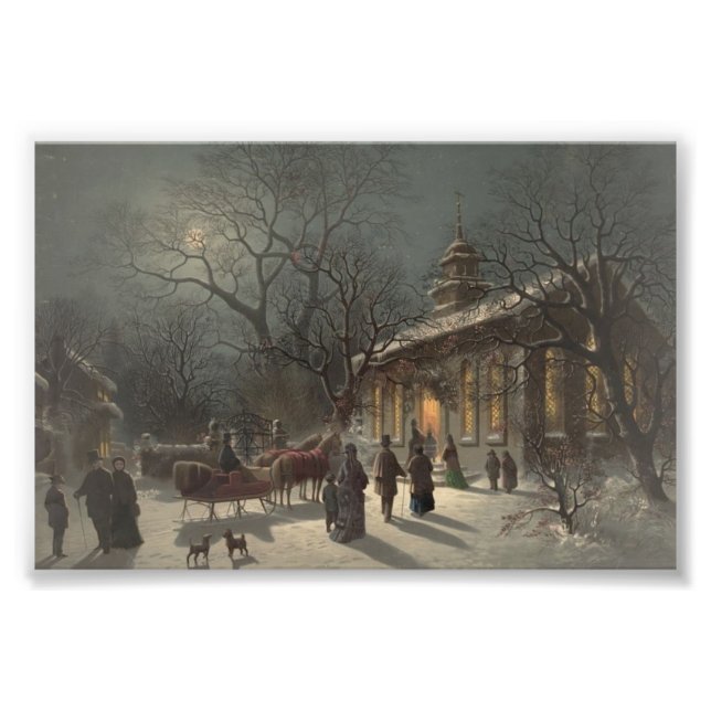 Foto Igreja na véspera de Natal (Frente)