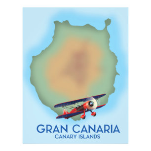 Foto Ilha Canária Gran Canaria, arte de cartaz de viage