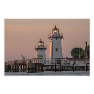 Foto Ilha Grassy Lighthouse Range Green Bay, WI