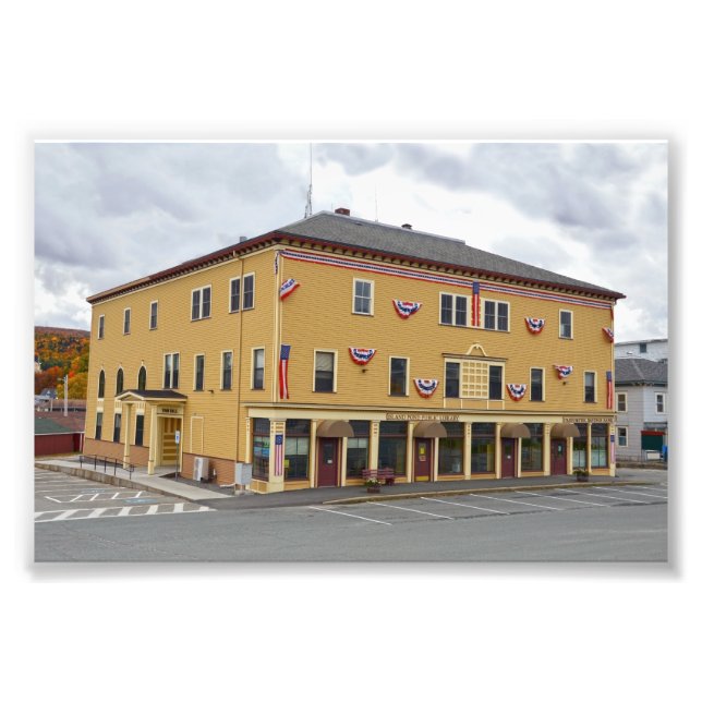 Foto Ilha Pond, Vermont, Biblioteca Pública e Câmara Mu (Frente)