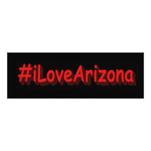 Foto "#iLoveArizona " Design bonito. Comprar Agora