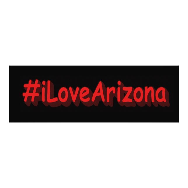 Foto "#iLoveArizona " Design bonito. Comprar Agora (Frente)