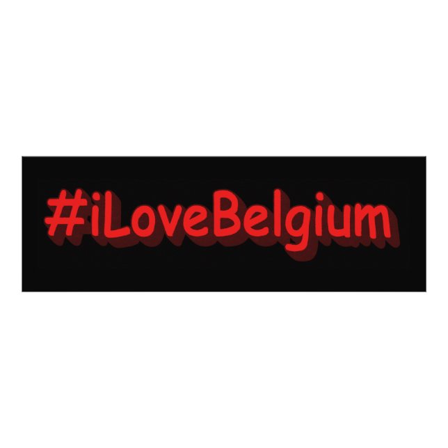 Foto "#iLoveBelgium" Design bonito. Comprar Agora (Frente)