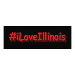 Foto "#iLoveIllinois " Design bonito. Comprar Agora