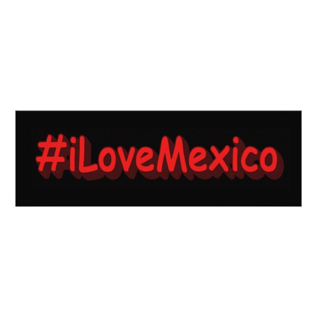 Foto "#iLoveMexico" Design bonito. Compre agora (Frente)