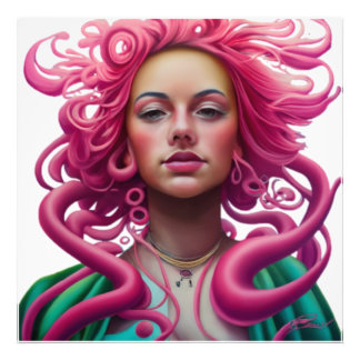 Foto Ilusão de Arte Manga Retrato PopArt Psicodélico