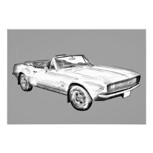 Foto Ilustração 1967 do carro do músculo de Camaro