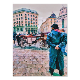 Foto Ilustração Colorida de Abstrato da Cena da Cidade