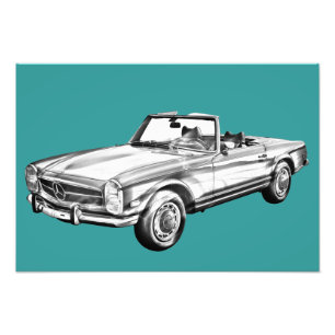 Foto Ilustração conversível Mercedes Benz 280 SL