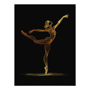 Foto Ilustração de Arte de Linha de uma Dançarina Balé
