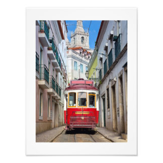 Foto Ilustração de estrada de Lisboa Poster Portugal