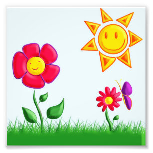 Foto Ilustração de jardim ensolarado