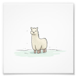 Foto Ilustração de Lama Bonita - Lama Adorável e Calma
