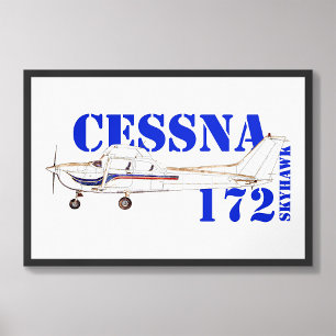 Foto Ilustração do Design do avião Skyhawk Cessna 172
