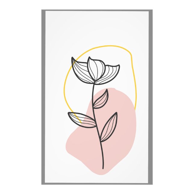 Foto Ilustração do design floral (Frente)
