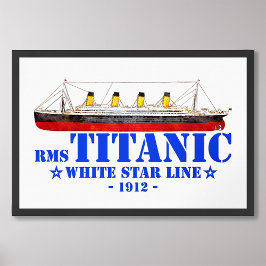 Foto Ilustração Titânica RMS - Linha White Star 1912