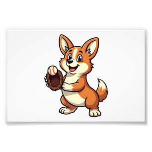 Foto Ilustração Vetorial de Cartoon de Cachorro Corgi A