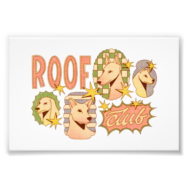 Foto Ilustrações do Clube de Telhado/Cachorro (Frente)