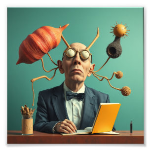 Foto Imagem moderna Cientista inteligente Inovador Únic