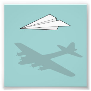 Foto Imaginação Overactive do avião de papel