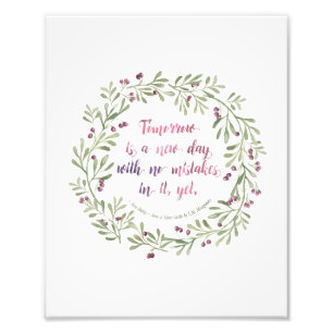 Foto impressão 8x10 - Anne de frontões verdes cita