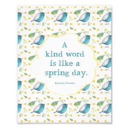 Foto impressão 8x10 - Citação sobre gentileza