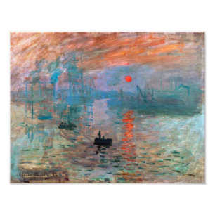 Foto Impressão, ascensão solar Claude Monet