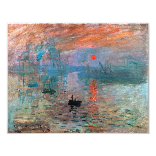 Foto Impressão, ascensão solar | Claude Monet | (Frente)