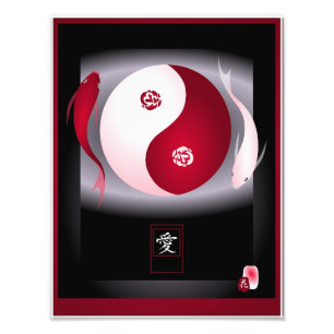 Foto Impressão da arte do amor de YinYang