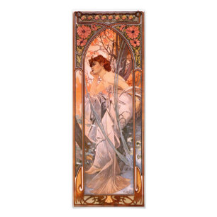 Foto Impressão da fantasia da noite de Alphonse Mucha