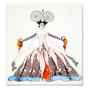 Foto Impressão da forma do art deco de Georges Barbier