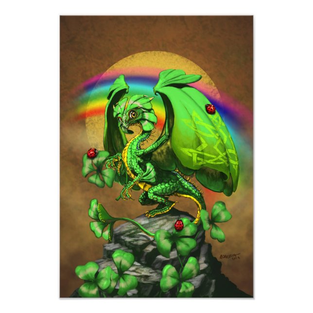 Foto Impressão da Luck Clover Dragon 13x19 (Frente)