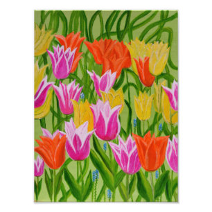 Foto Impressão das tulipas
