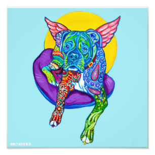 Foto Impressão de Alebrijes Boxer de 12 x 12 pol