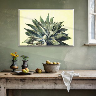 Foto Impressão de Aquarela Botânica Tropical Agave Mode