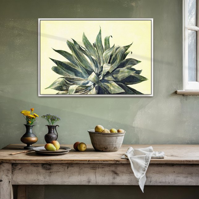 Foto Impressão de Aquarela Botânica Tropical Agave Mode (Criador carregado)