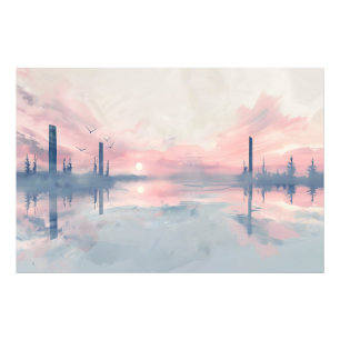 Foto Impressão de Aquarela de Sunset Pacífica